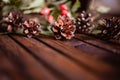 ÃÂ¡hristmas decoration on wooden background.